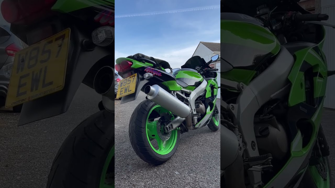 2000 Kawasaki ZX6R cold start ! #kawasaki #zx6r #sportsbike