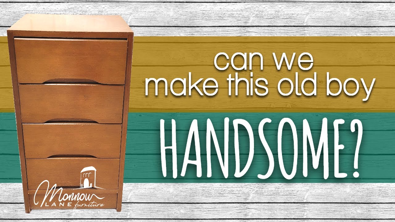 Flipping vintage furniture | Chalk paint and decoupage application