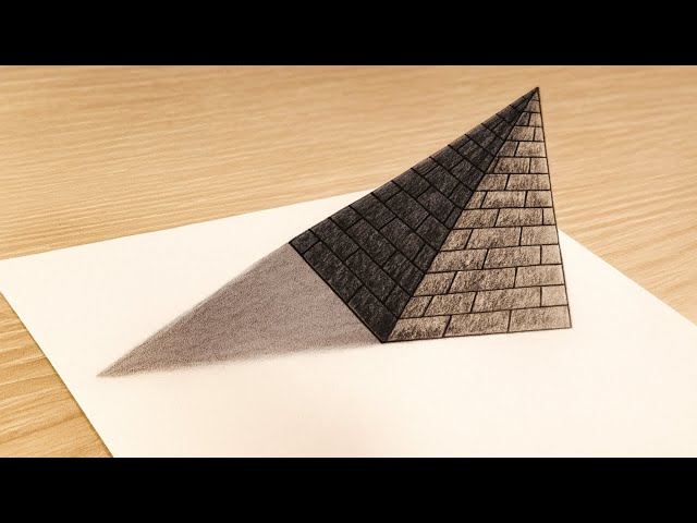 How To Draw A Pyramid In 3d
