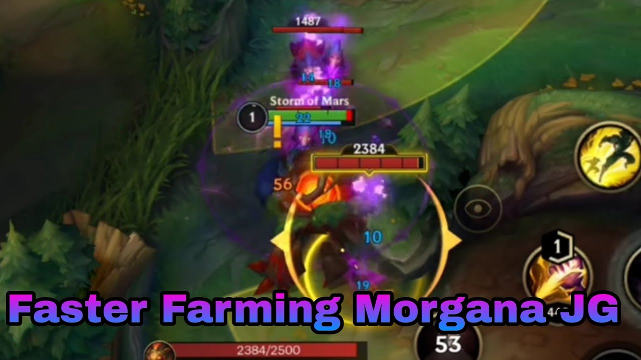 How to farm in jungle using Morgana?