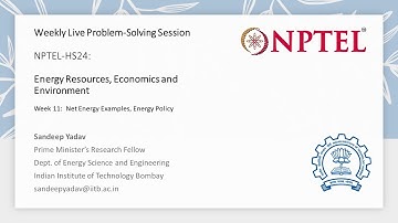 Week 11: Energy Resources, Economics and Environment Questions 2024