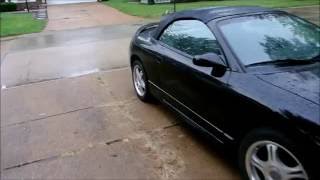 First Rain on Plasti Dipped Canvas Convertible Top 2g Eclipse Spyder