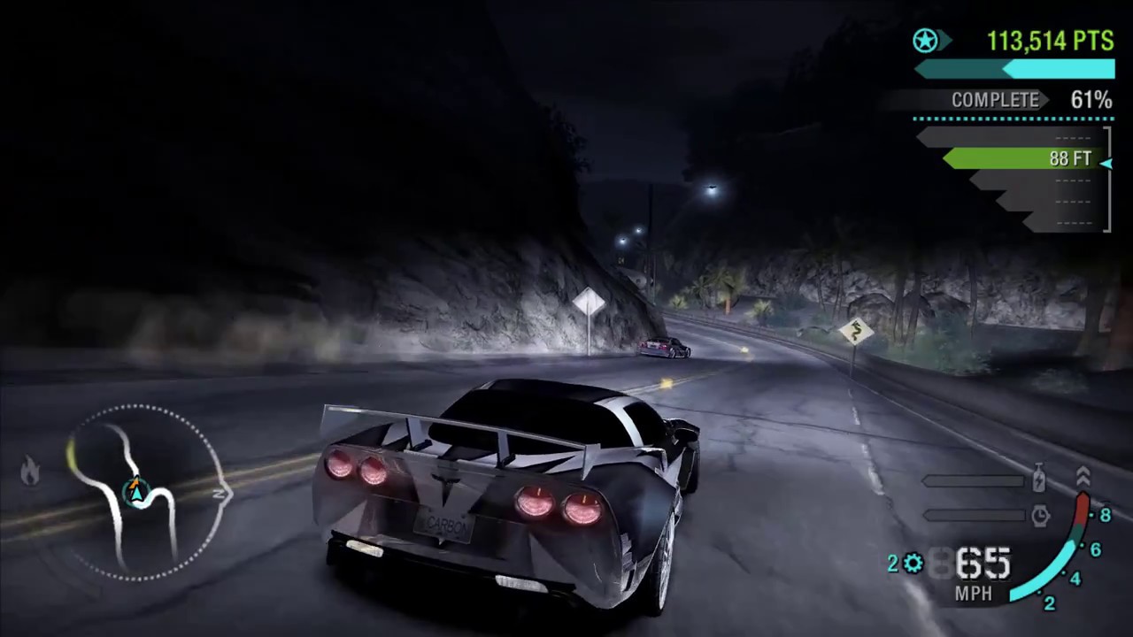 Need For Speed Carbon // Challenge Series - Canyon Duel (Gold) // Chevrolet Corvette Z06 // Full HD