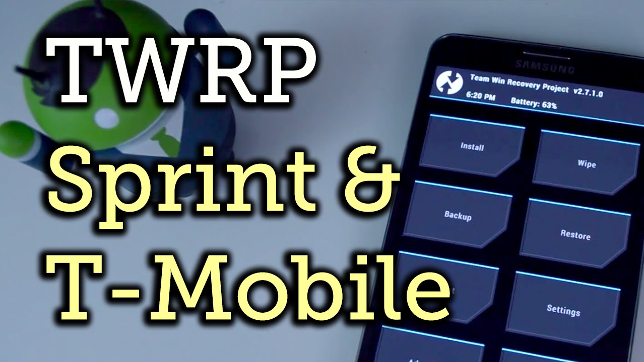 Install Twrp Custom Recovery On The Sprint T Mobile Samsung Galaxy Note 3 How To Youtube