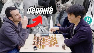 La réalité des parties d'échecs au Jardin du Luxembourg à Paris