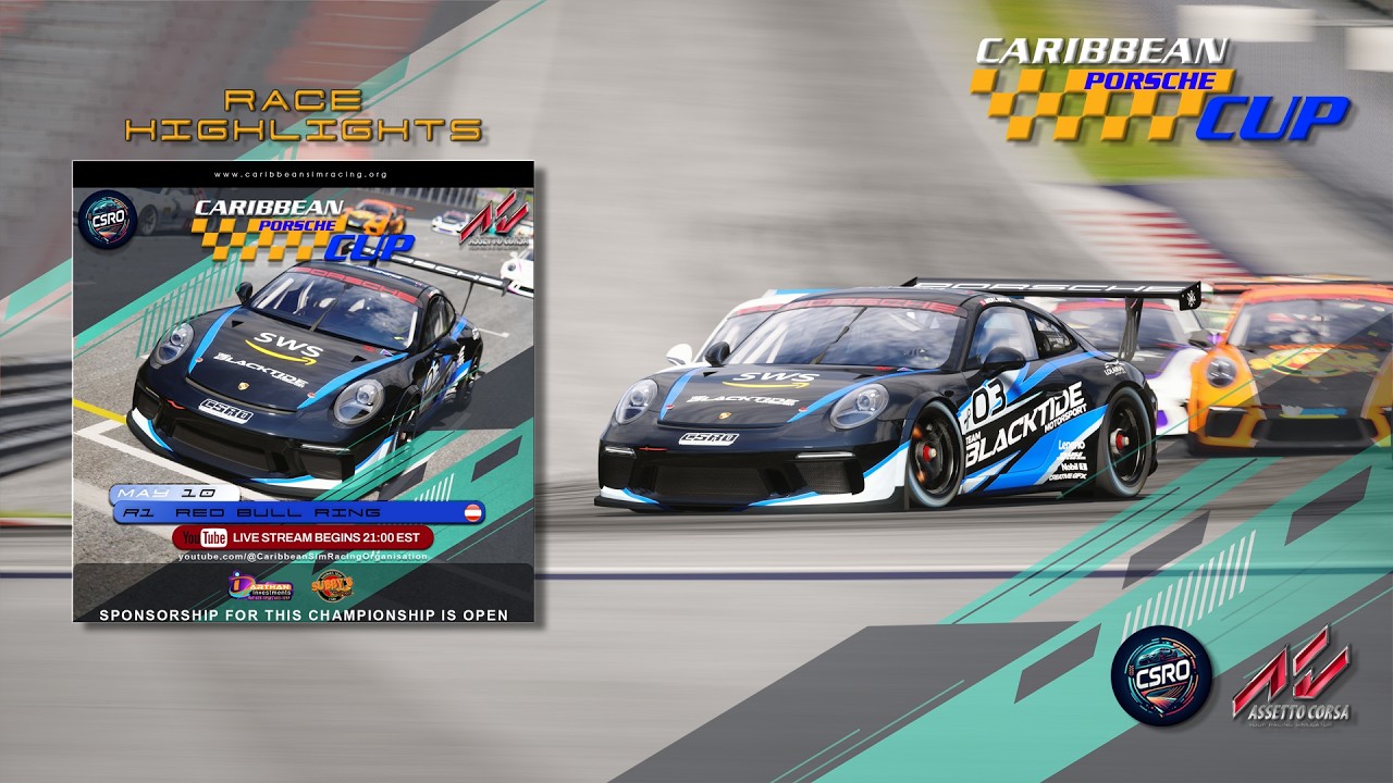 Short Highlight Reel, 2026 Caribbean Porsche Cup, Round #1, Red Bull Ring #CSRO
