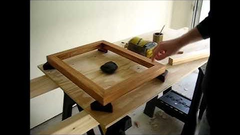 How to make a simple picture frame - Part 2: Finishing