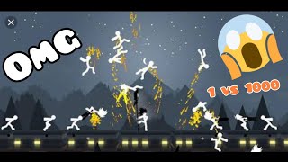 1 STICKMAN VS 1000 STICKMAN 😲😲😲 Stickman Fight: Shadow screenshot 2