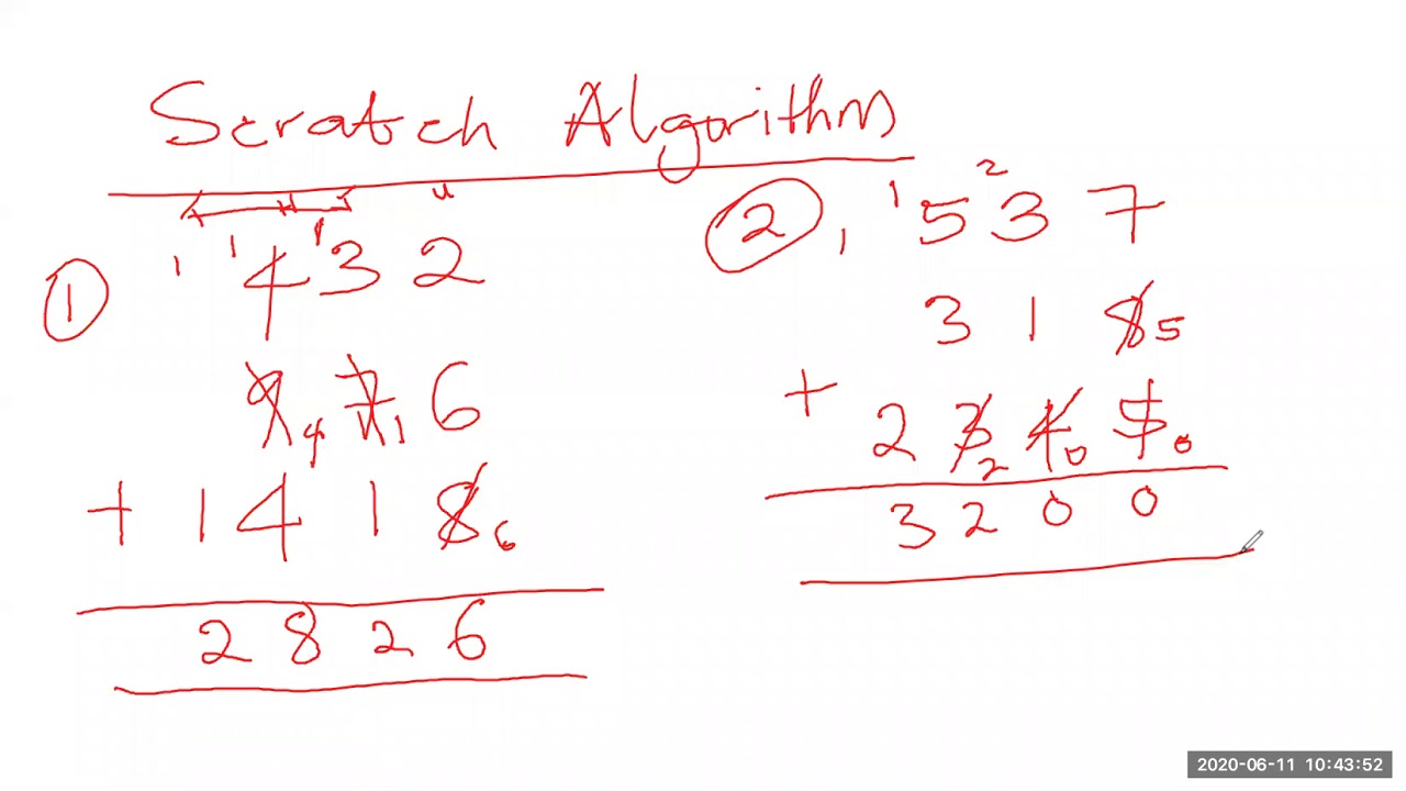 Scratch and Lattice Addition method - YouTube