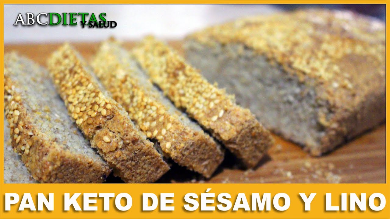 ABCDietas y Salud. Recetas, Información y Guía.: PAN KETO DE SESAMO Y LINO