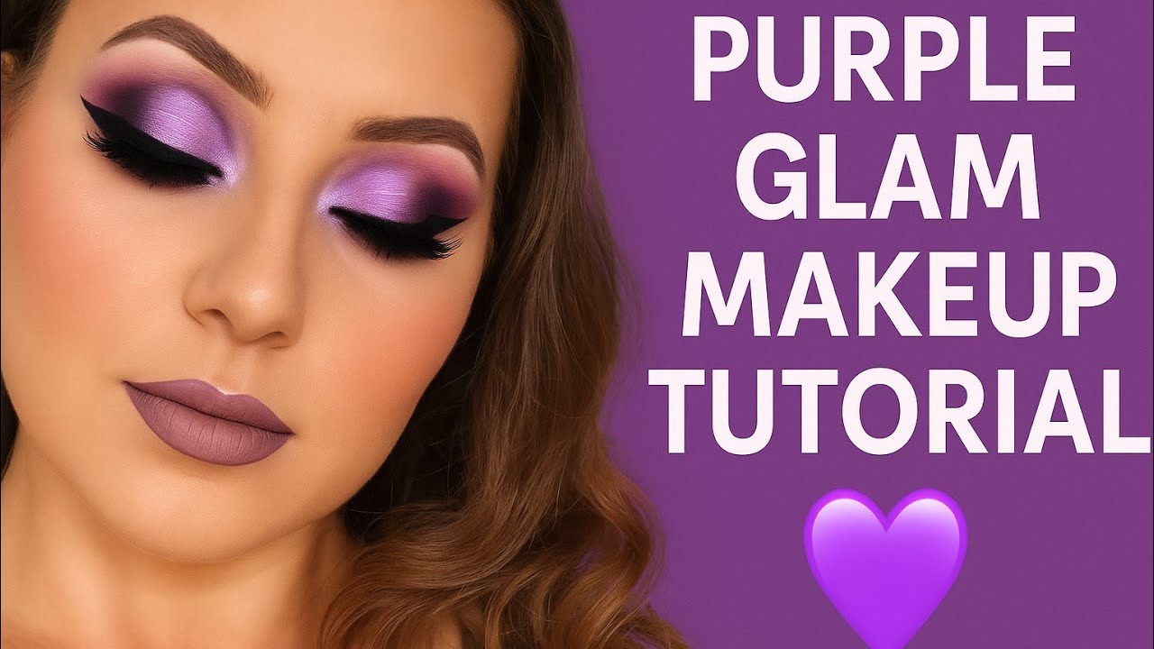 ✨ Purple Glam Makeup Tutorial 💜 | Step-by-Step Beginners Guide ✨
