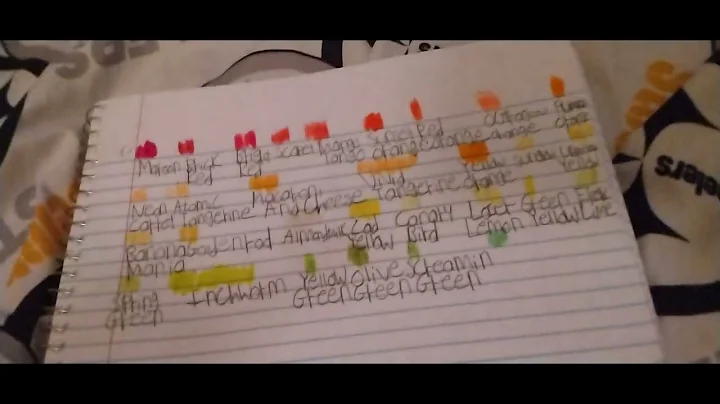 Crayola 120 Crayons on my Notebook (Part 3)