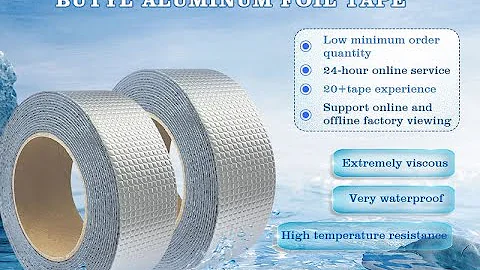 Aluminum Foil Butyl Tape High Temperature Waterproof and Leak-Proof Repairing Aluminum Foil Tape