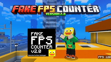 Fake FPS Counter 2.0 Texture Pack MCPE | Update   #minecraft #mcpe
