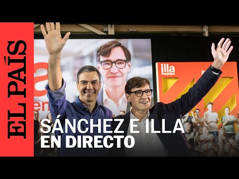 DIRECTO | Elecciones en Cataluña: Pedro Sánchez y Salvador Illa participan en un mitin | EL PAÍS