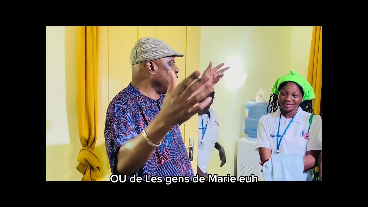 Visite de monseigneur Miguel, archévêque émerite de pointe noire en la paroisse Saint Augustin