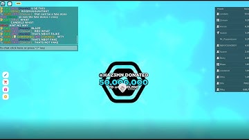 Hazem Dropping 50 MILLION Robux On Candelzoo (BIGGEST DONATION IN PLS DONATE) LONGER CLIP