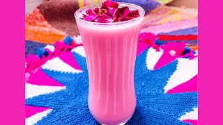 गर्मियों में राहत देने वाली ठंडी ठंडी गुलाब लस्सी | Rose Lassi SUMMER DRINK