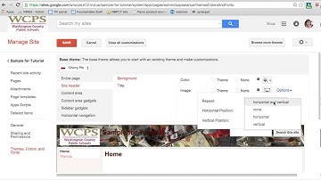 Google Sites - Layout and Templates