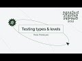 Testing types &amp; levels - Лиза Лемешко image