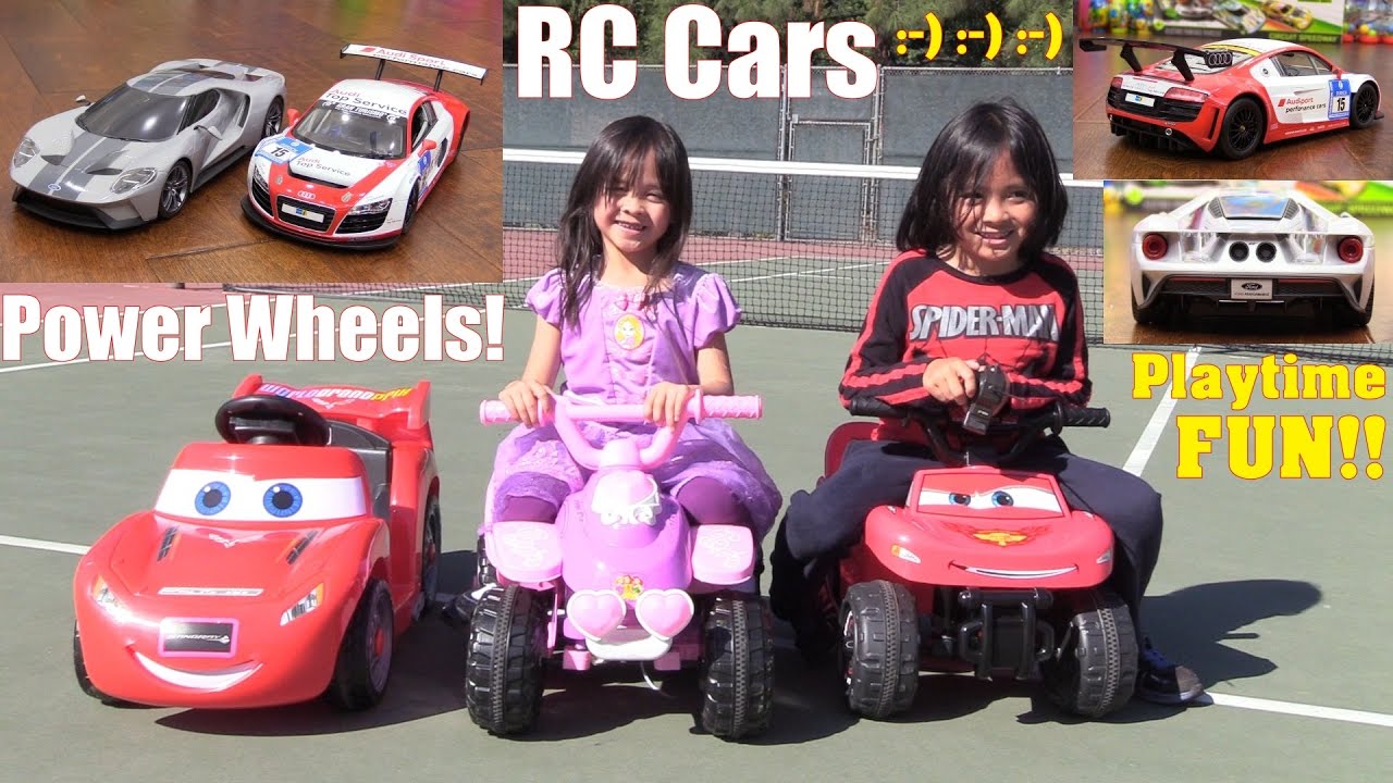 Toy Channel: Power Wheels Lightning McQueen, Disney Princess Ride-On and RC CARS Playtime