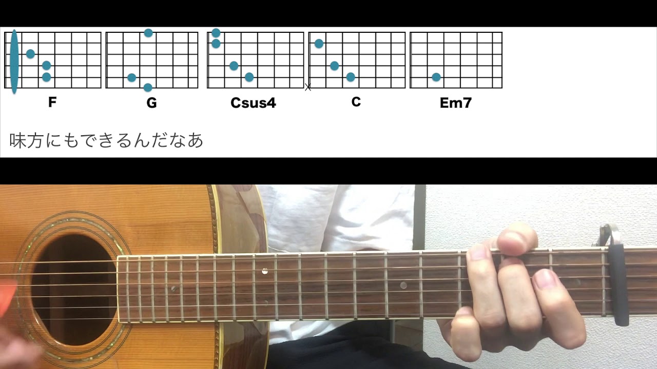 ●コード譜●優しいあの子/スピッツ ギターコード NHK 連続テレビ小説「なつぞら」主題歌
