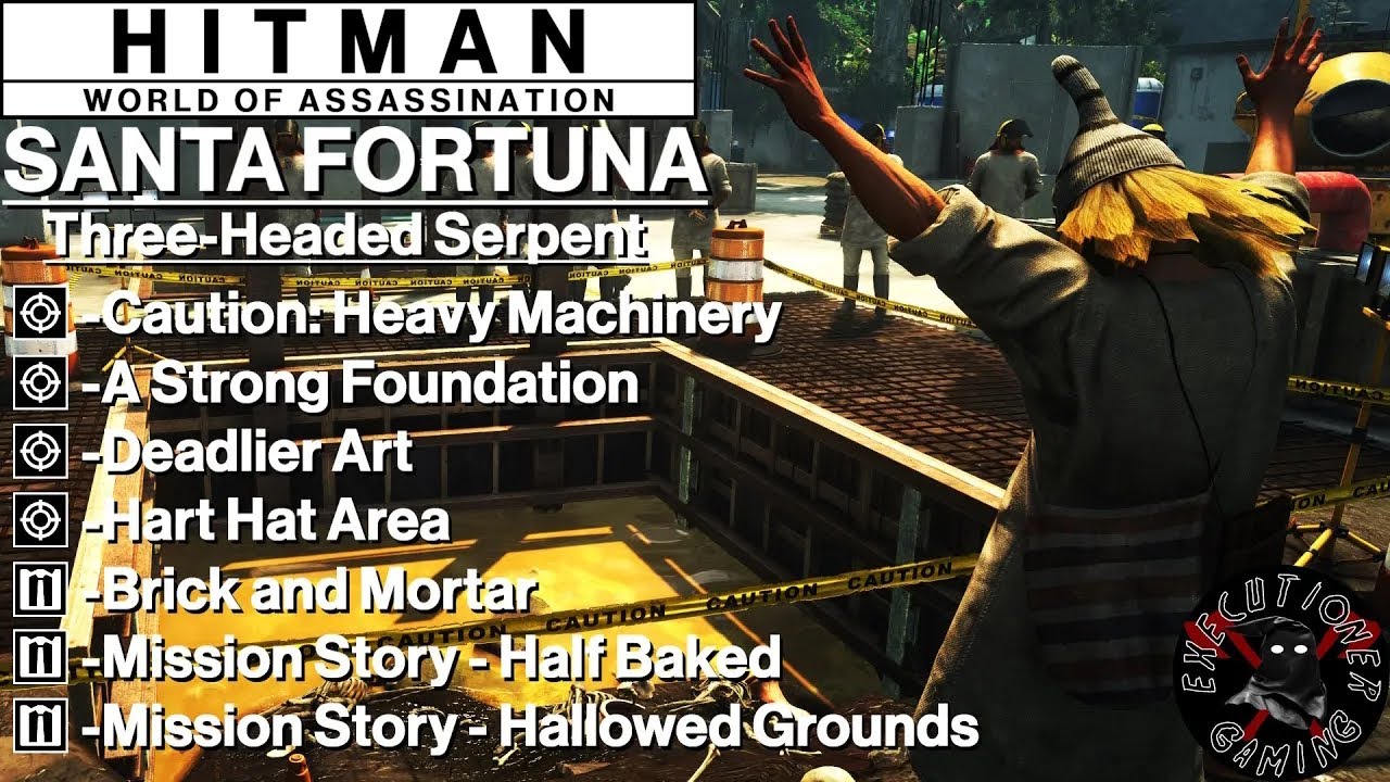 Hitman WoA: Santa Fortuna - Three-Headed Serpent - A Strong Foundation, Deadlier Art, +8 More