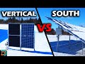 Vertical bifacial solar panel performance results part 1
