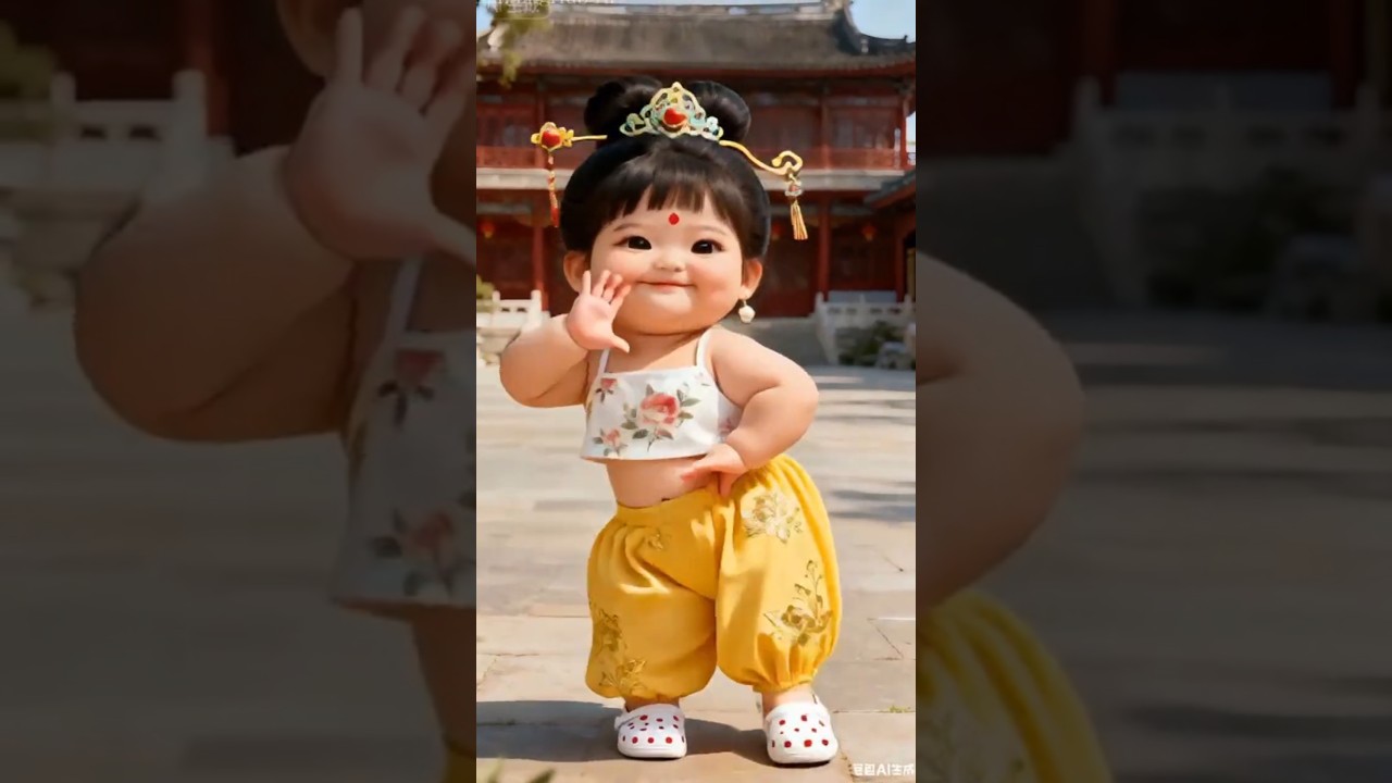 cute baby dancing