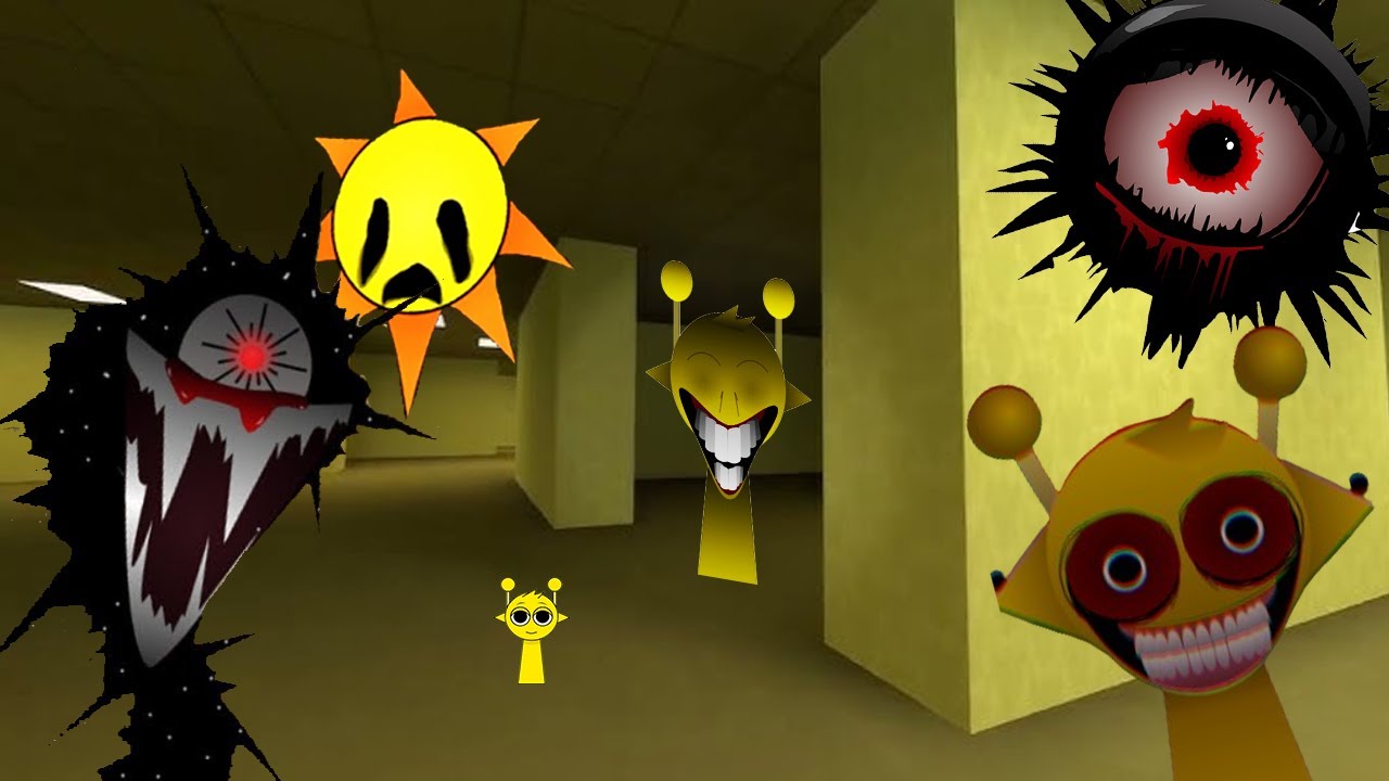 Nightmare Simon's Realm Sprunki Simon Family And Mr. Sun Family Nextbot Gmod