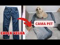 DIY - CALÇA JEANS VELHA VIROU CAMA PET