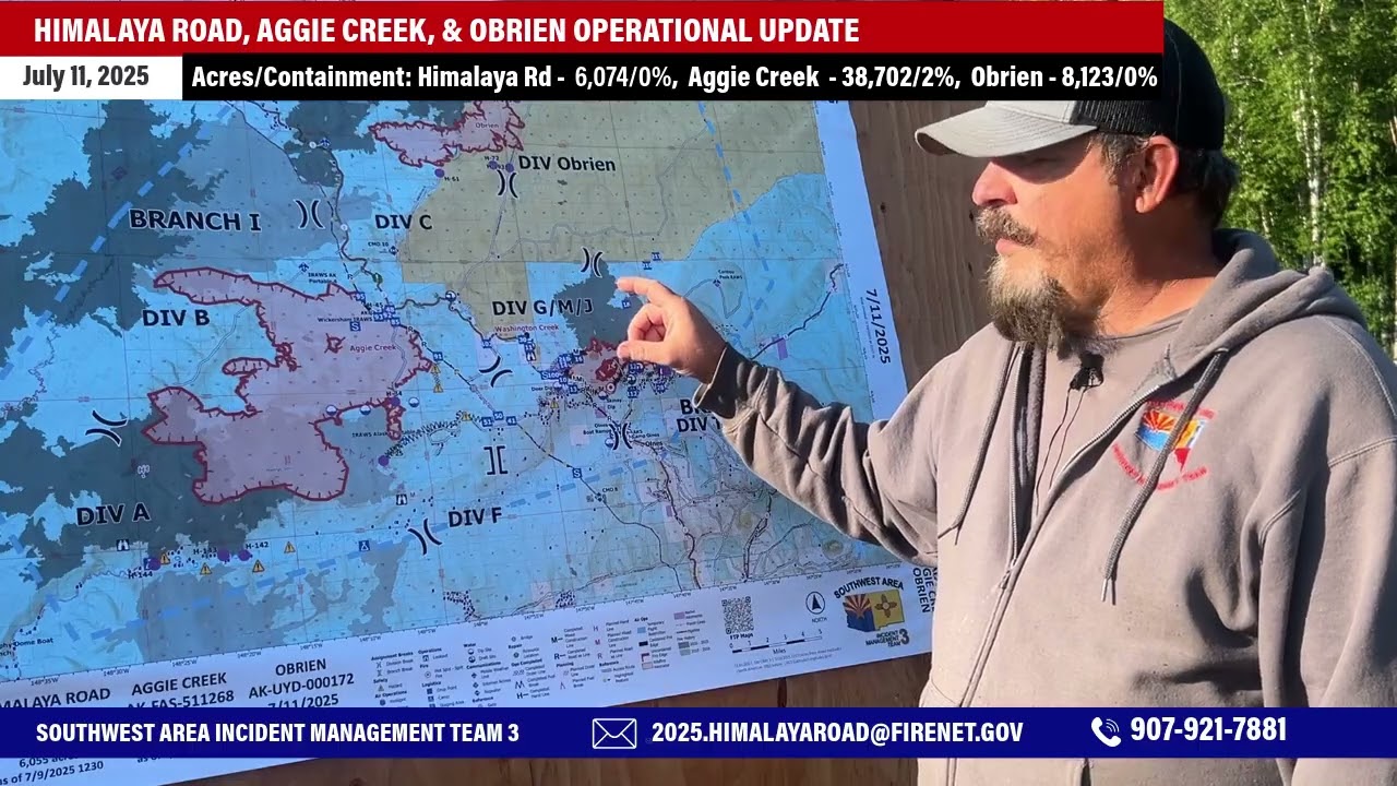 Himalaya Road Fire Operations Update - AK DOF - July 11, 2025