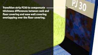 Tarkett wetroom concept: a system including wall, floor...