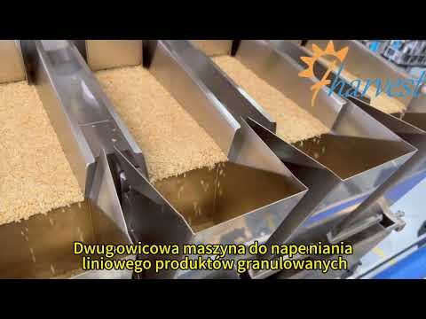 Double head granule linear type filling machine, Automatic 4 Head Linear Weighing Filler Machine