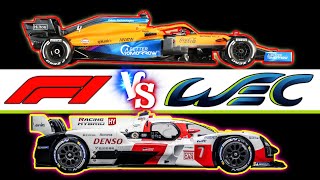 F1 vs HYPERCAR 💥 DIFERENCIAS ¿Cuál es MÁS RÁPIDO? 24 Horas de Le Mans | Nuevo LMP1 vs Formula 1 2021