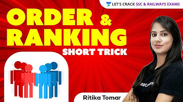 Order & Ranking (Short Tricks) by Ritika Tomar