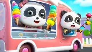 Rainbow Ice Cream Song | Colors Song | Food Eating Along Songs | Nursery Rhymes & Kids Song BabyBus