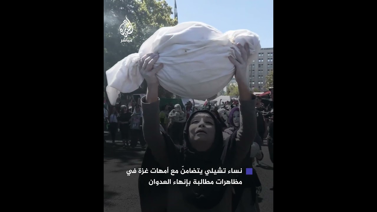 من تشيلي.. أكثر من 20 ألف شخص خرجوا في مظاهرات داعمة لغزة
