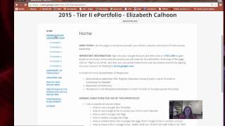 Tier II Editing a Google Site Page