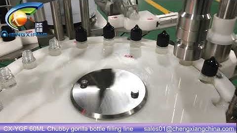 CX-YGF 60ml eliquid filling machine,chubby gorilla filling capping machine