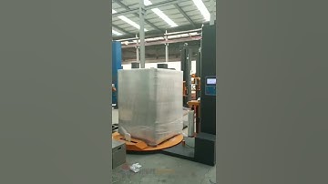 automatic pallet wrapping machine with auto film cutting/clamping #machine  #wrappingequipment