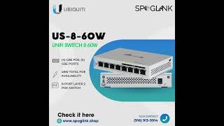 UBIQUITI US-8-60W UNIFI SWITCH 8 60W Ubiquiti 8 Port Poe Switch #spoglink @UbiquitiInc UBIQUITI US-8-60W UNIFI SWITCH 8 60W Ubiquiti 8 Port Poe Switch #spoglink @UbiquitiInc