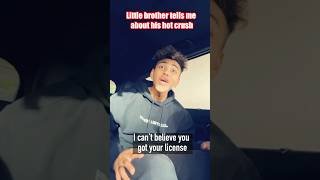 Little brother tells me about his hot crush…?‍️ #comedy #viral