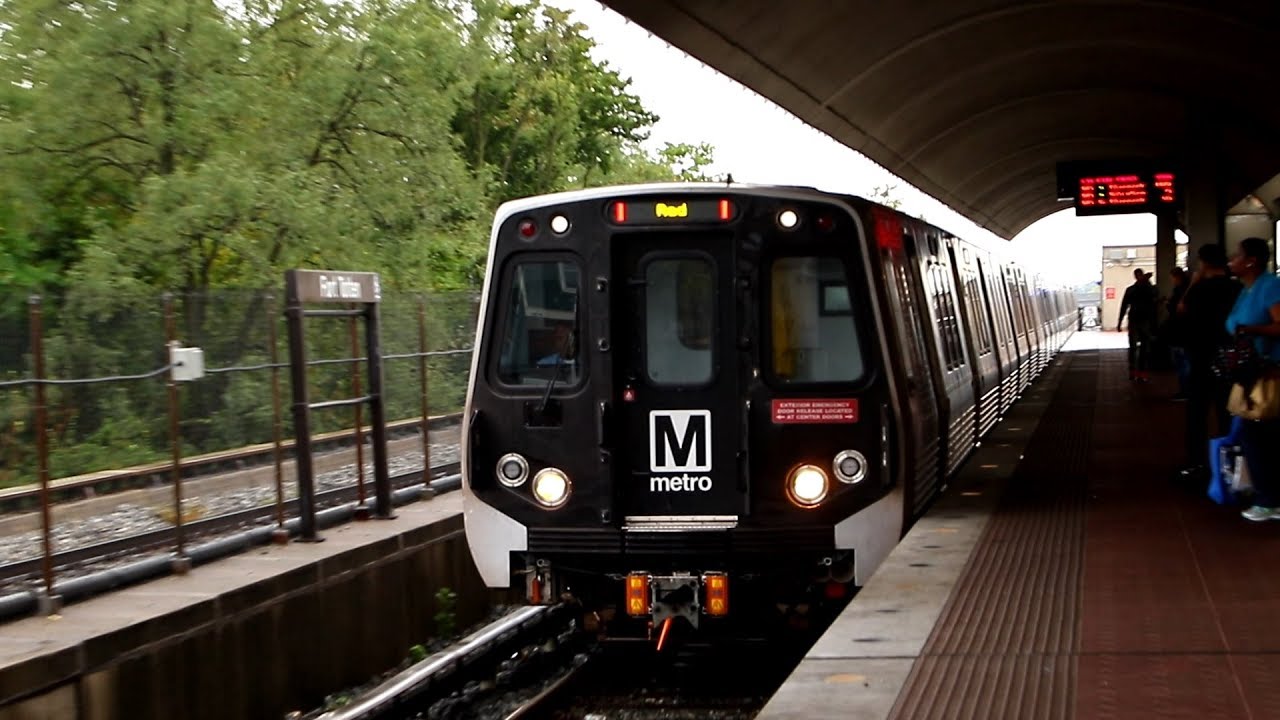 WMATA Metrorail Glenmont Bound Kawasaki 7000 Series Red Line Train