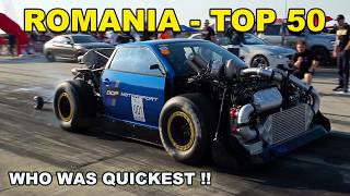 THE TOP 50 QUICKEST CARS IN ROMANIA - 2026 ROUND 1
