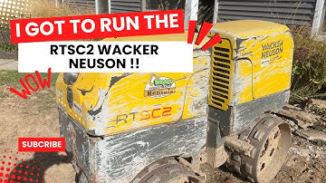 How to operate the RTSC2 Wacker Neuson Compactor & Review