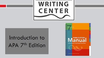 Introduction to APA Style (7th Edition)