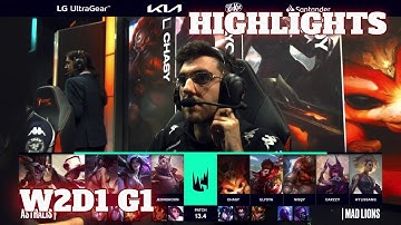 AST vs MAD - Highlights | Week 2 Day 1 LEC Spring 2023 | Astralis vs Mad Lions