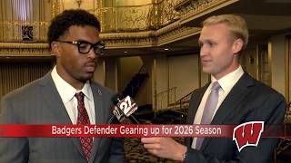 Wisconsin Senior Edge Rusher Sebastian Cheeks at Big Ten media day