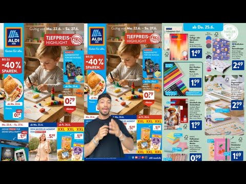 These back-to-school essentials you need 🎨 | Top deals starting 06/22/2026 (Week 26) at ALDI SÜD